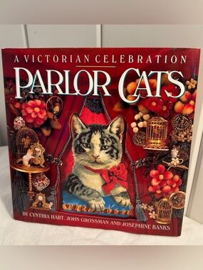 90s cat art book Parlor Cats A Victorian Celebration John Grossman Cynthia Hart